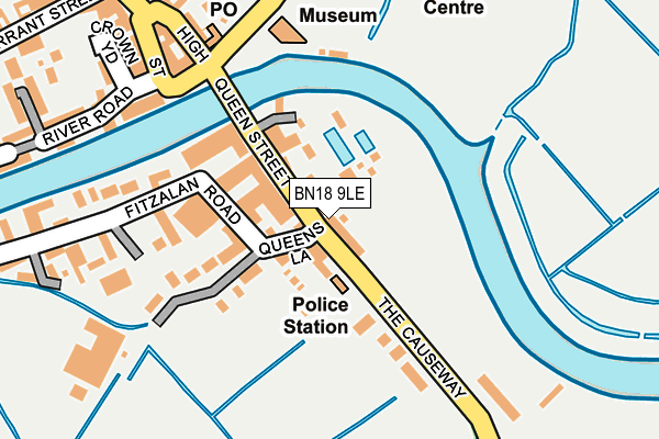 BN18 9LE map - OS OpenMap – Local (Ordnance Survey)