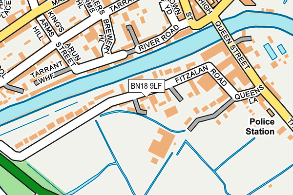BN18 9LF map - OS OpenMap – Local (Ordnance Survey)