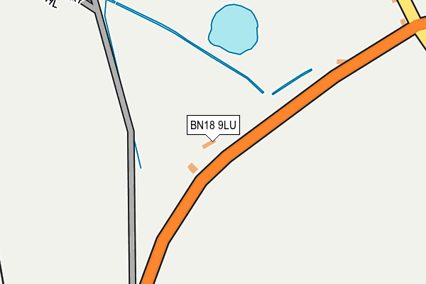 BN18 9LU map - OS OpenMap – Local (Ordnance Survey)
