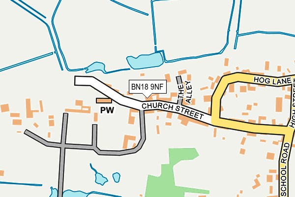 BN18 9NF map - OS OpenMap – Local (Ordnance Survey)