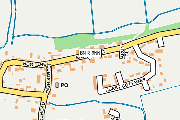 BN18 9NN map - OS OpenMap – Local (Ordnance Survey)