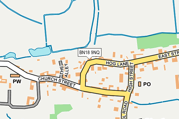 BN18 9NQ map - OS OpenMap – Local (Ordnance Survey)