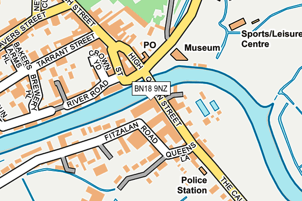 BN18 9NZ map - OS OpenMap – Local (Ordnance Survey)