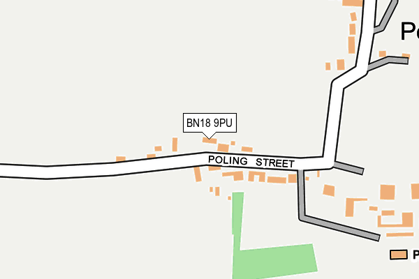 BN18 9PU map - OS OpenMap – Local (Ordnance Survey)