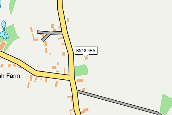 BN18 9RA map - OS OpenMap – Local (Ordnance Survey)