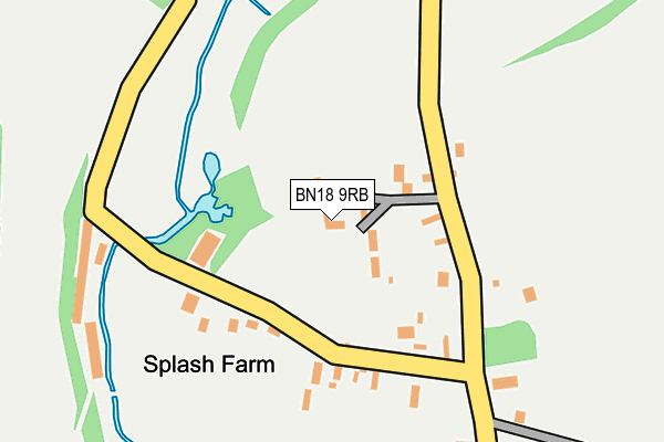 BN18 9RB map - OS OpenMap – Local (Ordnance Survey)