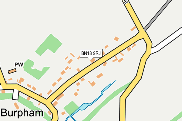 BN18 9RJ map - OS OpenMap – Local (Ordnance Survey)
