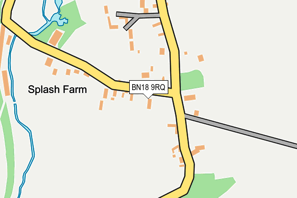BN18 9RQ map - OS OpenMap – Local (Ordnance Survey)