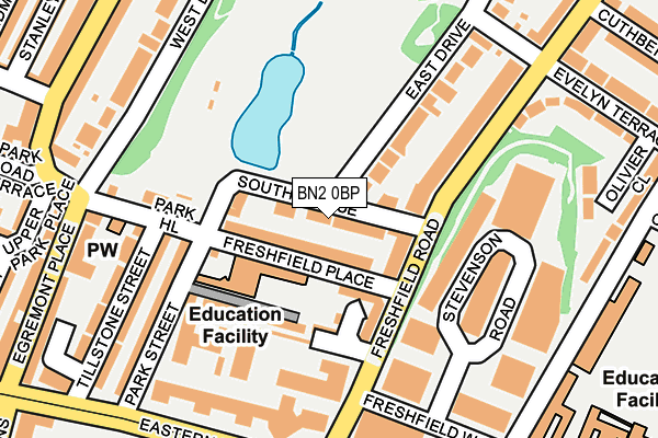 BN2 0BP map - OS OpenMap – Local (Ordnance Survey)