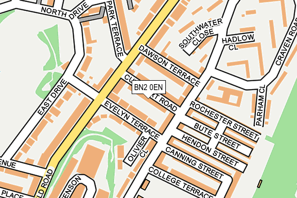 BN2 0EN map - OS OpenMap – Local (Ordnance Survey)