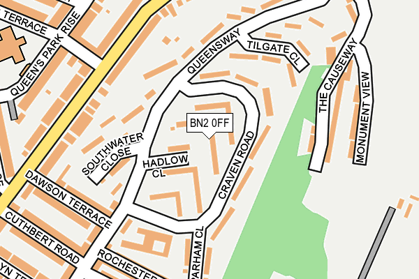 BN2 0FF map - OS OpenMap – Local (Ordnance Survey)