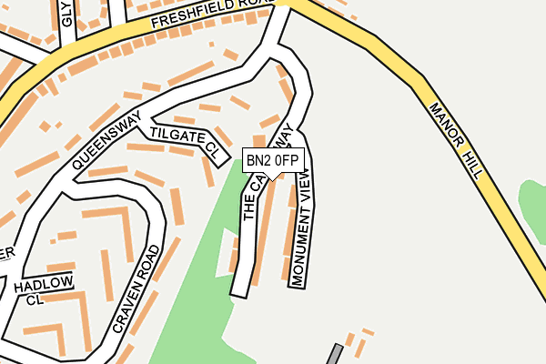 BN2 0FP map - OS OpenMap – Local (Ordnance Survey)