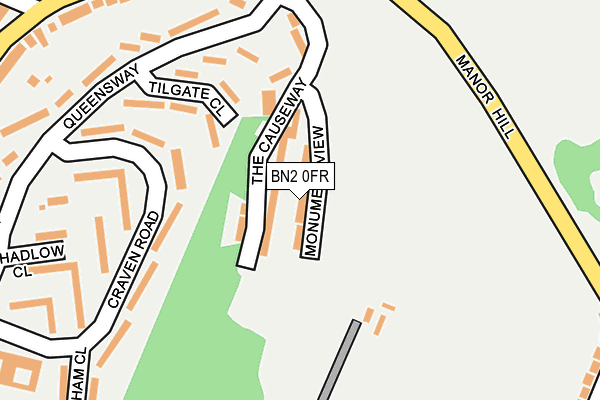 BN2 0FR map - OS OpenMap – Local (Ordnance Survey)