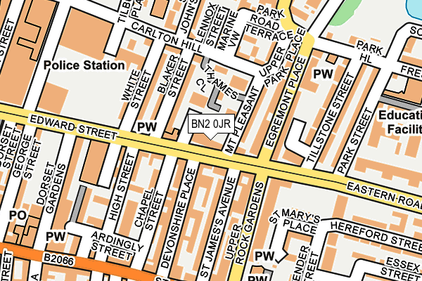 BN2 0JR map - OS OpenMap – Local (Ordnance Survey)