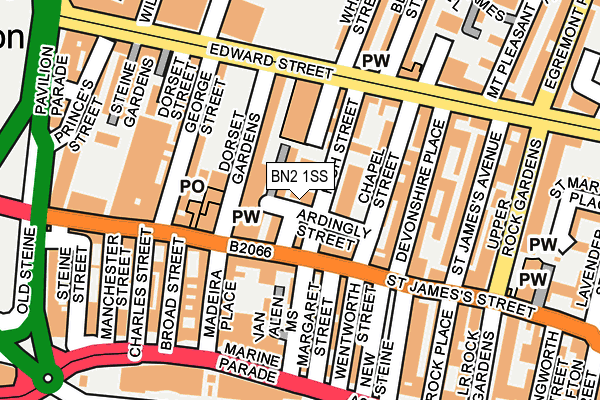 BN2 1SS map - OS OpenMap – Local (Ordnance Survey)