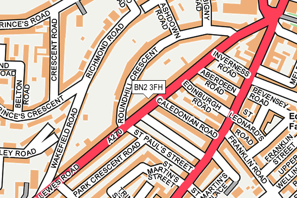 BN2 3FH map - OS OpenMap – Local (Ordnance Survey)