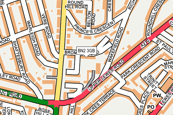 BN2 3GB map - OS OpenMap – Local (Ordnance Survey)