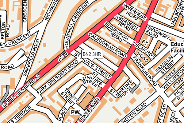 BN2 3HR map - OS OpenMap – Local (Ordnance Survey)