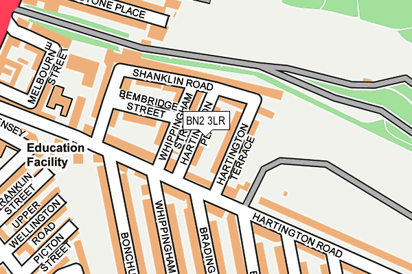 BN2 3LR map - OS OpenMap – Local (Ordnance Survey)