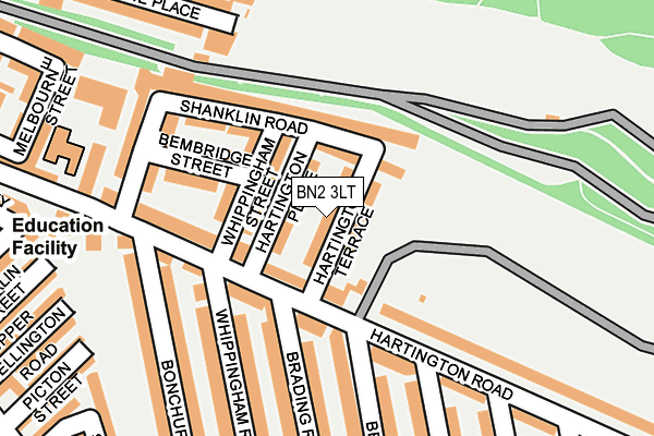 BN2 3LT map - OS OpenMap – Local (Ordnance Survey)