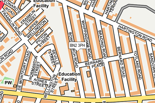 BN2 3PH map - OS OpenMap – Local (Ordnance Survey)