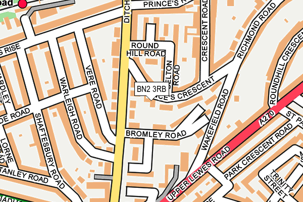 BN2 3RB map - OS OpenMap – Local (Ordnance Survey)