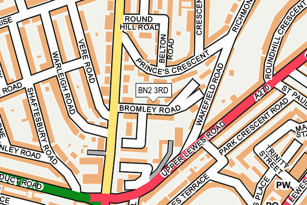 BN2 3RD map - OS OpenMap – Local (Ordnance Survey)