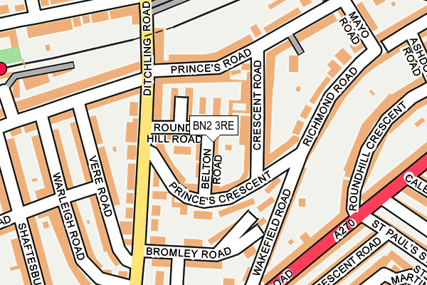 BN2 3RE map - OS OpenMap – Local (Ordnance Survey)
