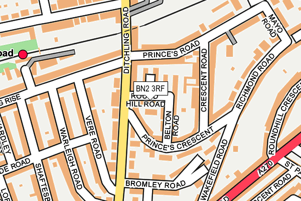 BN2 3RF map - OS OpenMap – Local (Ordnance Survey)