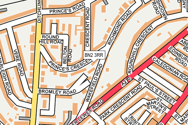 BN2 3RR map - OS OpenMap – Local (Ordnance Survey)