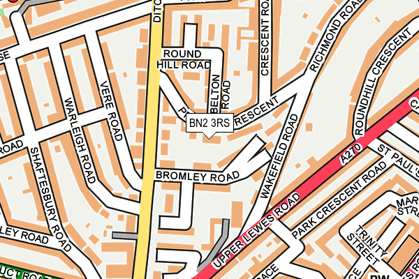BN2 3RS map - OS OpenMap – Local (Ordnance Survey)