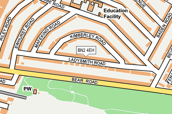 BN2 4EH map - OS OpenMap – Local (Ordnance Survey)