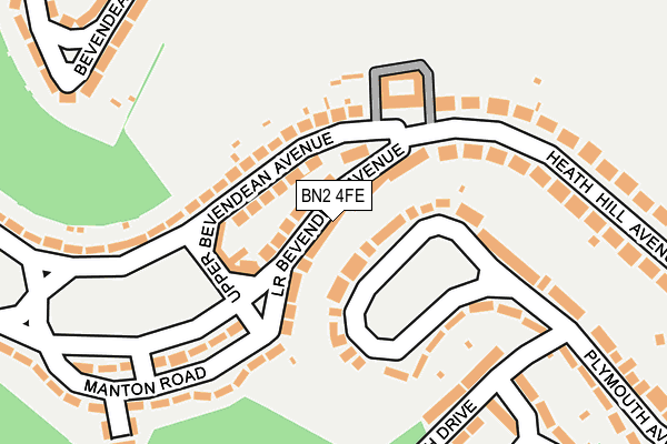 BN2 4FE map - OS OpenMap – Local (Ordnance Survey)