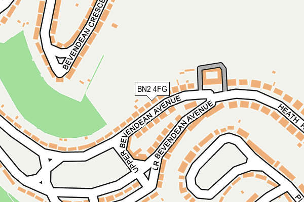 BN2 4FG map - OS OpenMap – Local (Ordnance Survey)
