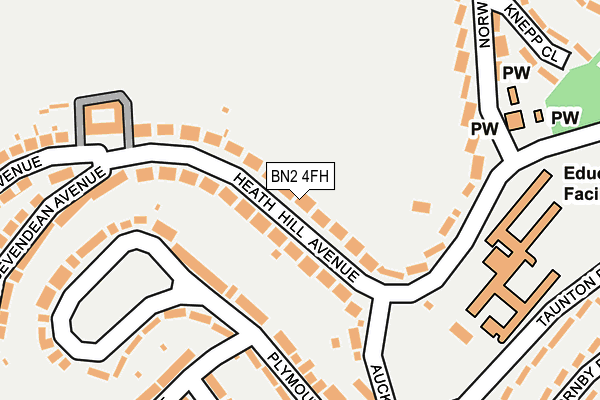 BN2 4FH map - OS OpenMap – Local (Ordnance Survey)