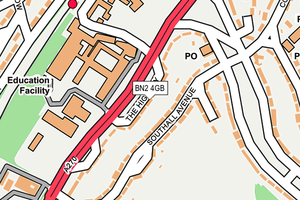 BN2 4GB map - OS OpenMap – Local (Ordnance Survey)