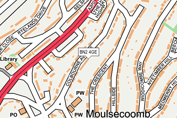 BN2 4GE map - OS OpenMap – Local (Ordnance Survey)