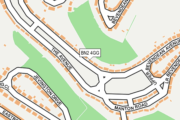 BN2 4GG map - OS OpenMap – Local (Ordnance Survey)