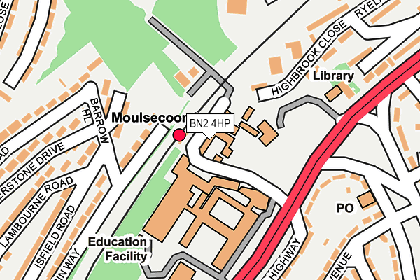 BN2 4HP map - OS OpenMap – Local (Ordnance Survey)