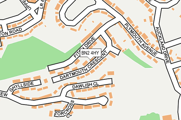 BN2 4HY map - OS OpenMap – Local (Ordnance Survey)