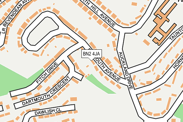 BN2 4JA map - OS OpenMap – Local (Ordnance Survey)