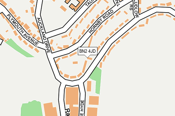 BN2 4JD map - OS OpenMap – Local (Ordnance Survey)