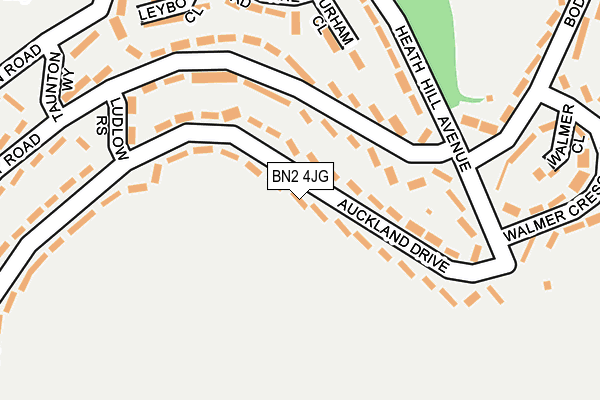 BN2 4JG map - OS OpenMap – Local (Ordnance Survey)