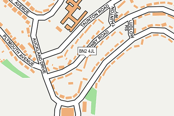BN2 4JL map - OS OpenMap – Local (Ordnance Survey)