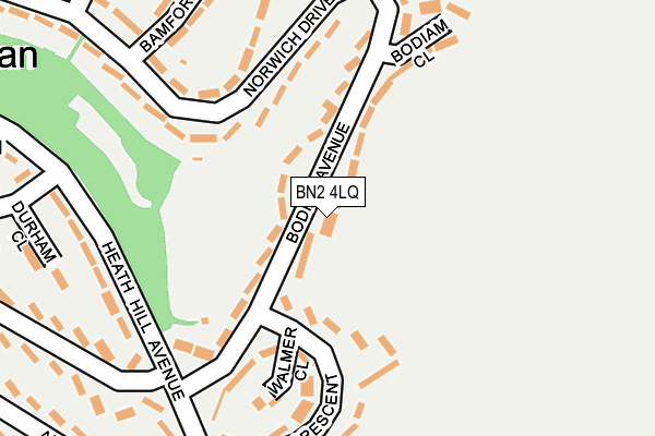 BN2 4LQ map - OS OpenMap – Local (Ordnance Survey)