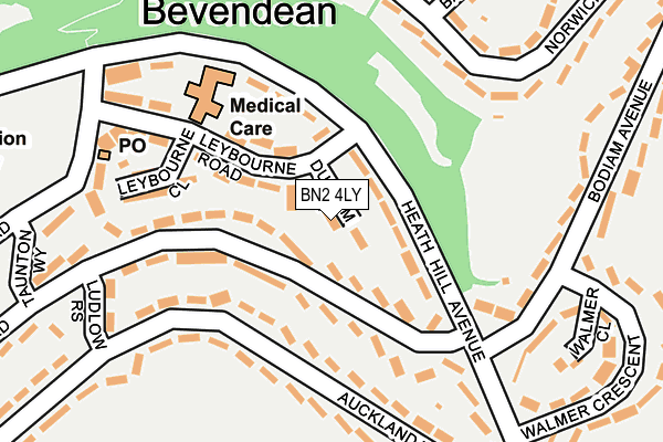 BN2 4LY map - OS OpenMap – Local (Ordnance Survey)