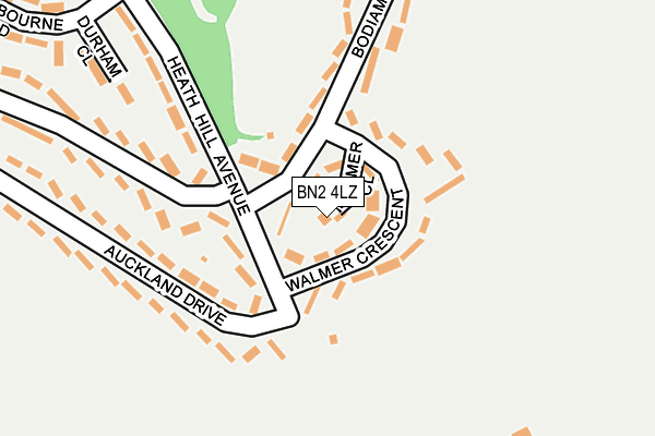 BN2 4LZ map - OS OpenMap – Local (Ordnance Survey)