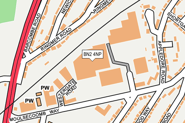 BN2 4NP map - OS OpenMap – Local (Ordnance Survey)
