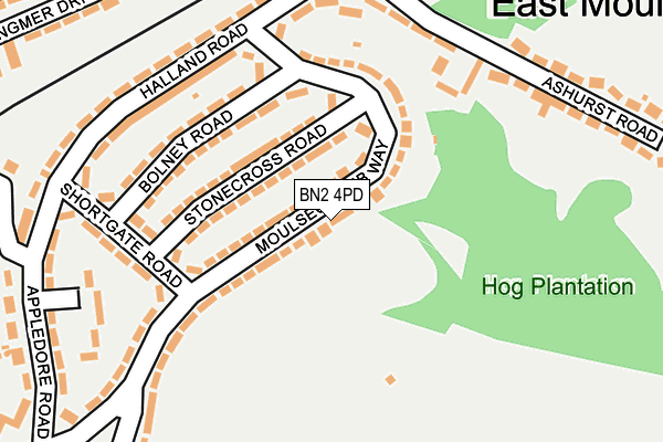 BN2 4PD map - OS OpenMap – Local (Ordnance Survey)