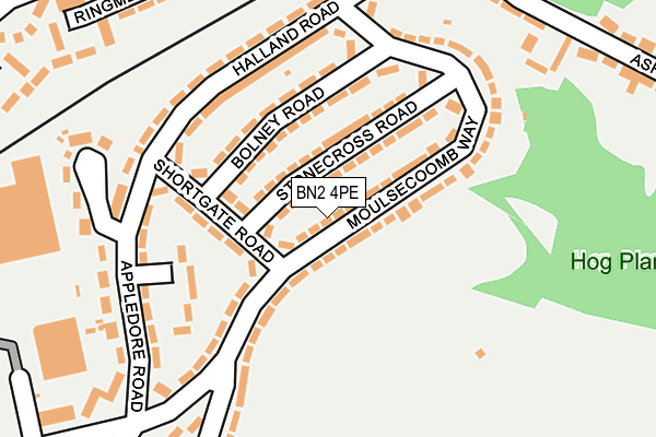 BN2 4PE map - OS OpenMap – Local (Ordnance Survey)